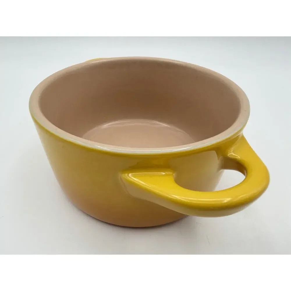 Le Creuset Stoneware Mini Round Cocotte Yellow Ombré 4